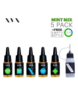 Mint Mix / 5 Pack / XVX E Liquid / 0mg