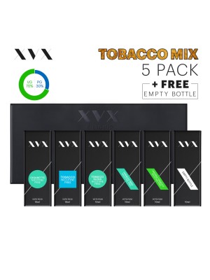 Tobacco Mix / 5 Pack / XVX E Liquid / 0mg