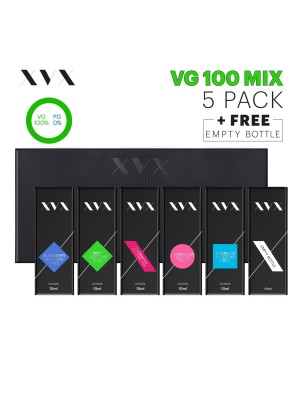 VG 100 Mix / 5 Pack / XVX E Liquid / 0mg
