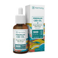 Harmony CBD / Broad Spectrum Premium CBD Oil / Natural Hemp Flavour / 3000mg 