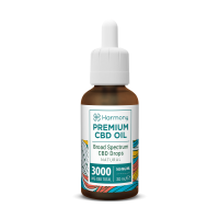 Harmony CBD / Broad Spectrum Premium CBD Oil / Natural Hemp Flavour / 3000mg 