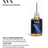 XVX E Liquid / NIC SHOT / 6MG / VG70